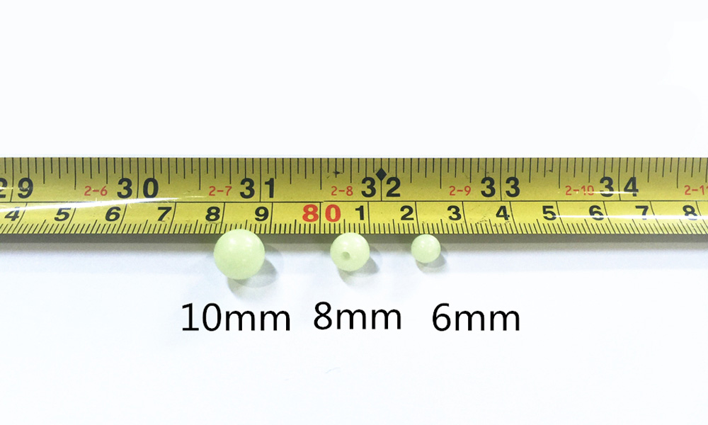 Outdoor Fishing Exclusive Fluorescent Beads 10mm / 8mm / 6mm Outdoor Fishing Exclusive Fluorescent Beads 10mm / 8mm / 6mm