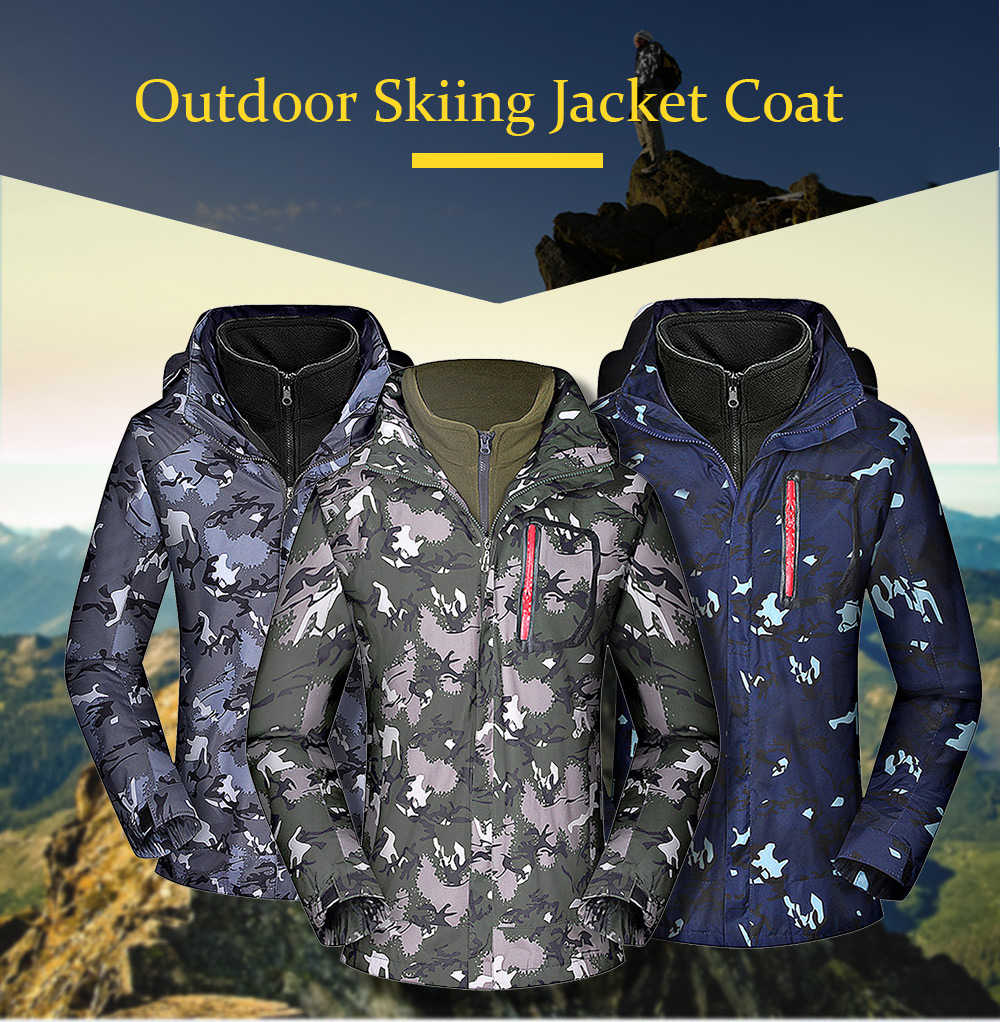 Warm Outdoor Skiing Jacket Windproof Waterproof Breathable Ski Coat for Men Warm Outdoor Skiing Jacket Windproof Waterproof Breathable Ski Coat for Men