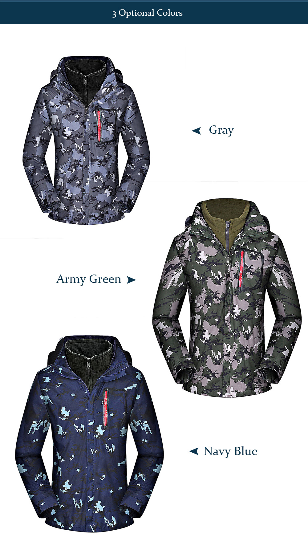 Warm Outdoor Skiing Jacket Windproof Waterproof Breathable Ski Coat for Men Warm Outdoor Skiing Jacket Windproof Waterproof Breathable Ski Coat for Men