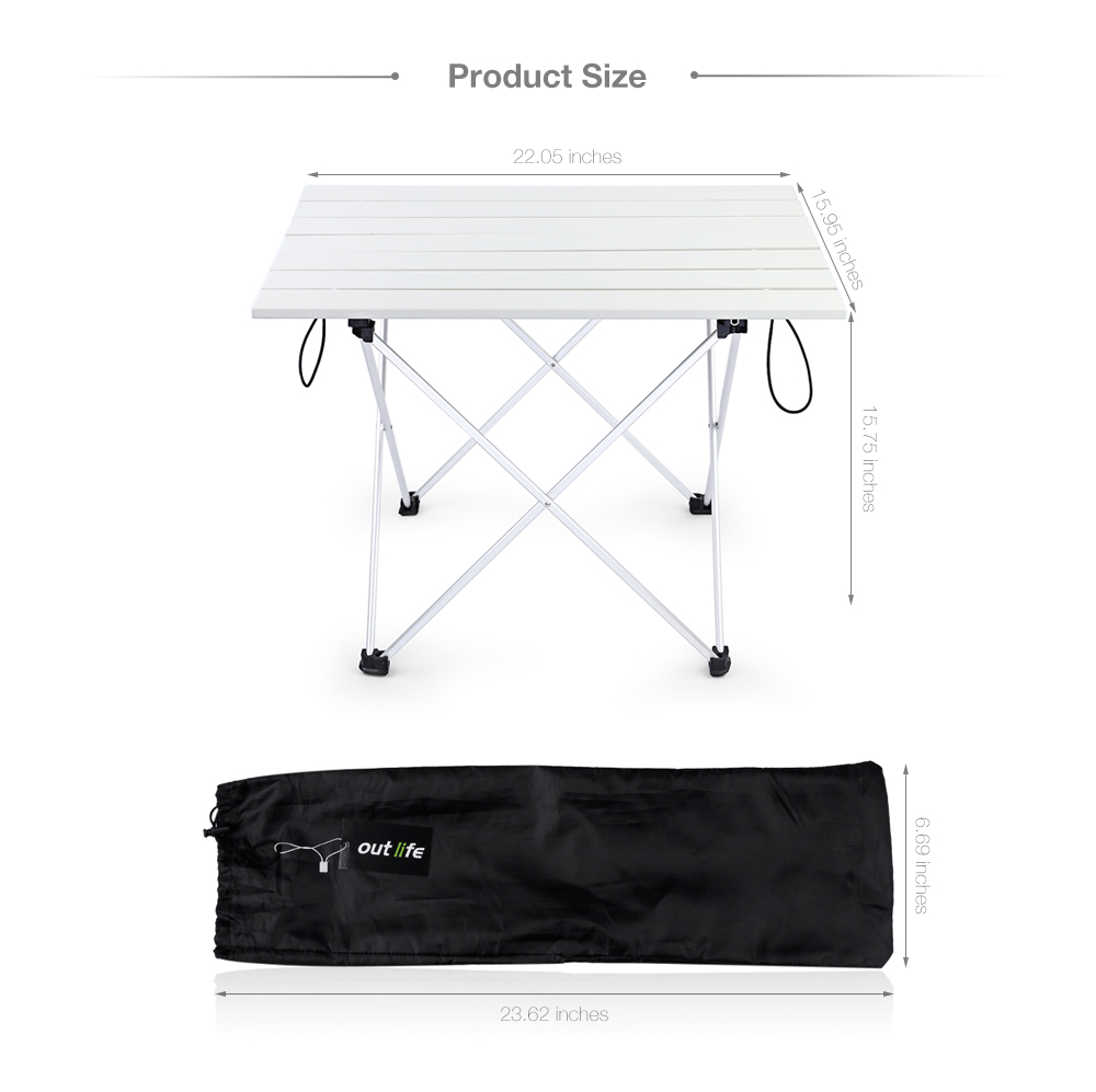 Outlife Portable Outdoor BBQ Camping Picnic Aluminum Alloy Folding Table Outlife Portable Outdoor BBQ Camping Picnic Aluminum Alloy Folding Table