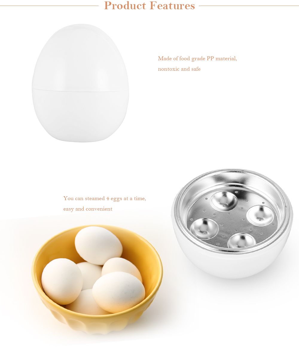 Egg Steamer Microwave Oven Supplies Cooker Tool