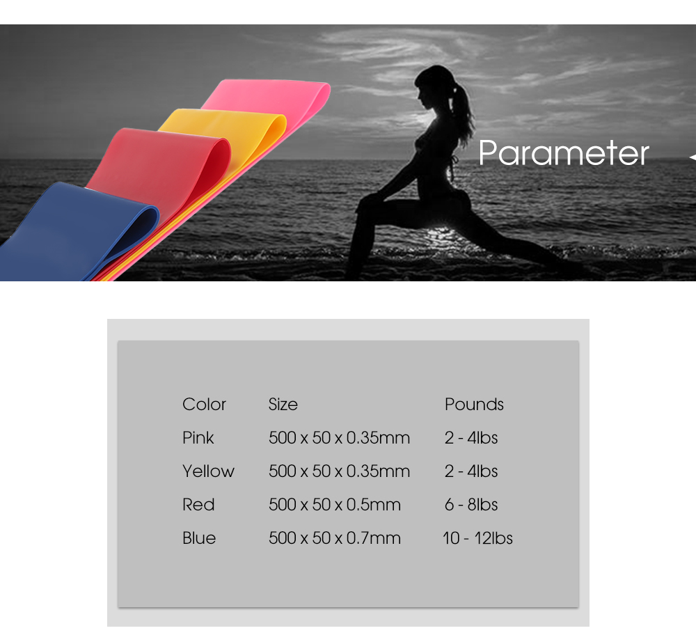 Yoga Resistance Band Elastic Fitness Sport Training Latex Loop Yoga Resistance Band Elastic Fitness Sport Training Latex Loop