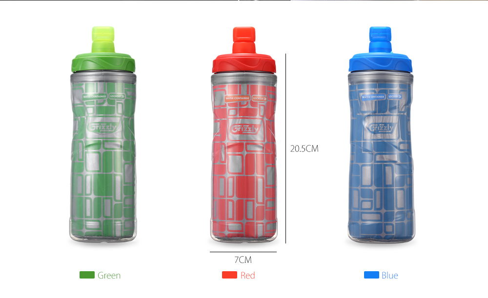 Grizzly ES8004 - CX 600ML BAP-free Reflective Sports Water Bottle Grizzly ES8004 - CX 600ML BAP-free Reflective Sports Water Bottle