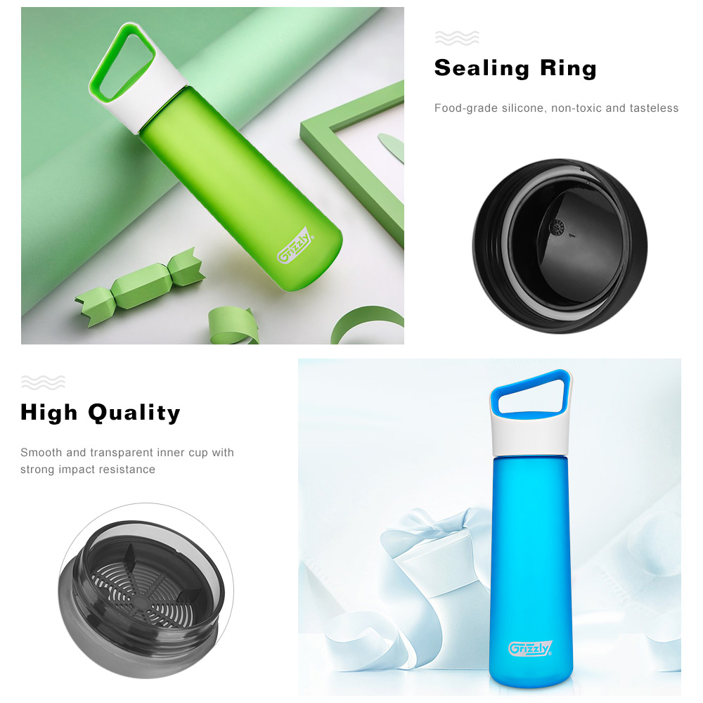 Grizzly ES8102A - CX 700ML BAP-free Unbreakable Leak-proof Portable Frosted Plastic Water Bottle Grizzly ES8102A - CX 700ML BAP-free Unbreakable Leak-proof Portable Frosted Plastic Water Bottle