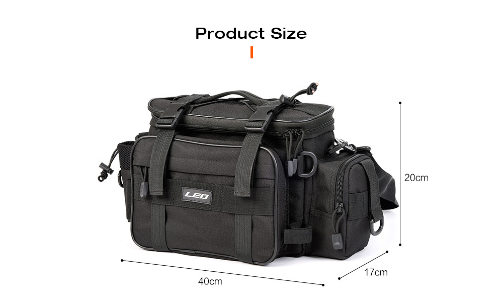 LEO Multifunctional Lure Waist Pack Pouch Pole Package Fishing Tackle Bag LEO Multifunctional Lure Waist Pack Pouch Pole Package Fishing Tackle Bag