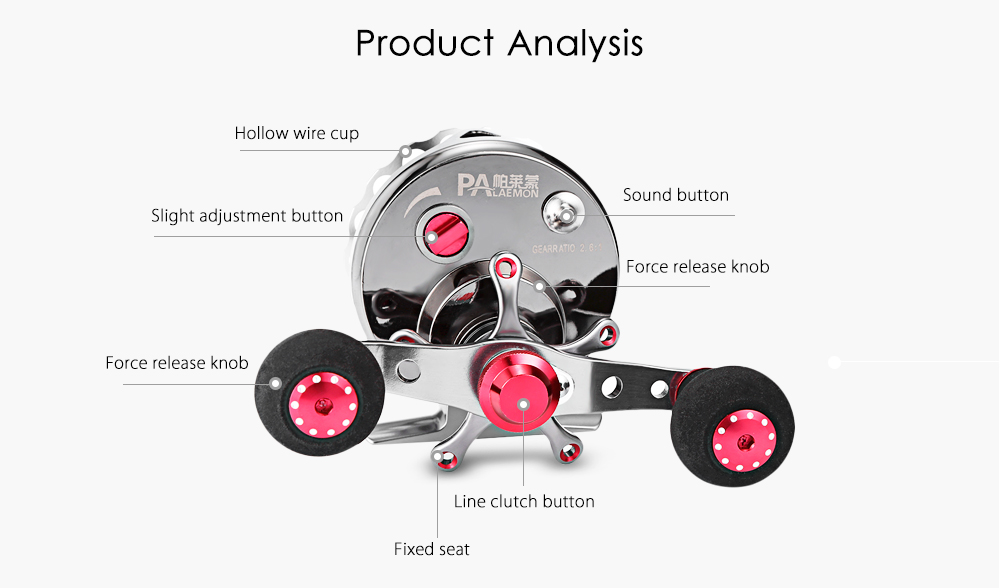 Palaemon 6 + 1BB Gear Ratio 2.6:1 Aluminum Alloy Left Right Hand Wheel Fly Fishing Reel Palaemon 6 + 1BB Gear Ratio 2.6:1 Aluminum Alloy Left Right Hand Wheel Fly Fishing Reel
