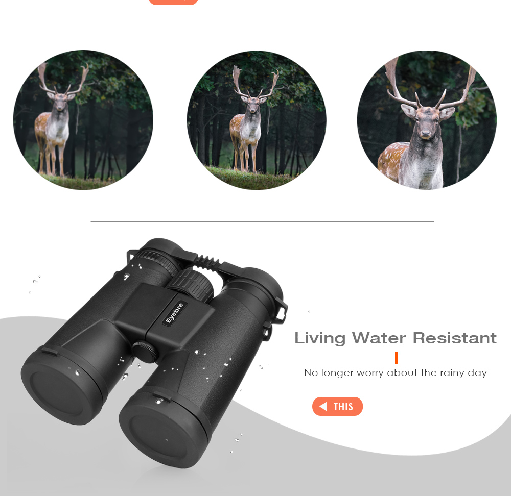 Eyebre 10X42 106M / 1000M HD Vision Wide-angle Prism Binocular Outdoor Folding Telescope Eyebre 10X42 106M / 1000M HD Vision Wide-angle Prism Binocular Outdoor Folding Telescope