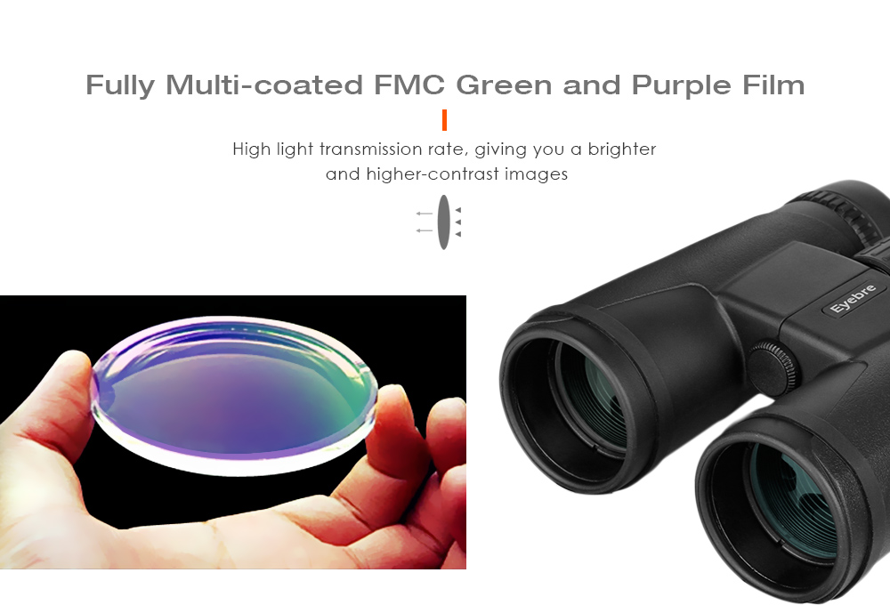 Eyebre 10X42 106M / 1000M HD Vision Wide-angle Prism Binocular Outdoor Folding Telescope Eyebre 10X42 106M / 1000M HD Vision Wide-angle Prism Binocular Outdoor Folding Telescope