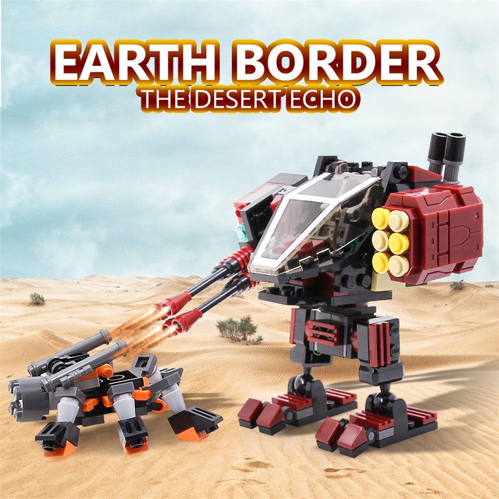 Kids Educational Toy GUDI Building Bricks Robot Earth Border Blocks Gift