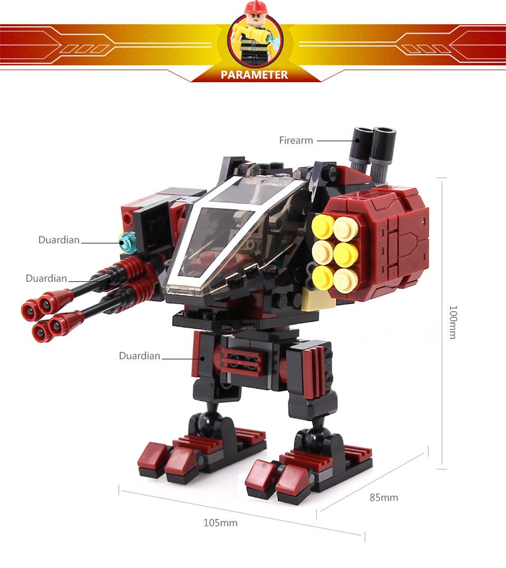 Kids Educational Toy GUDI Building Bricks Robot Earth Border Blocks Gift