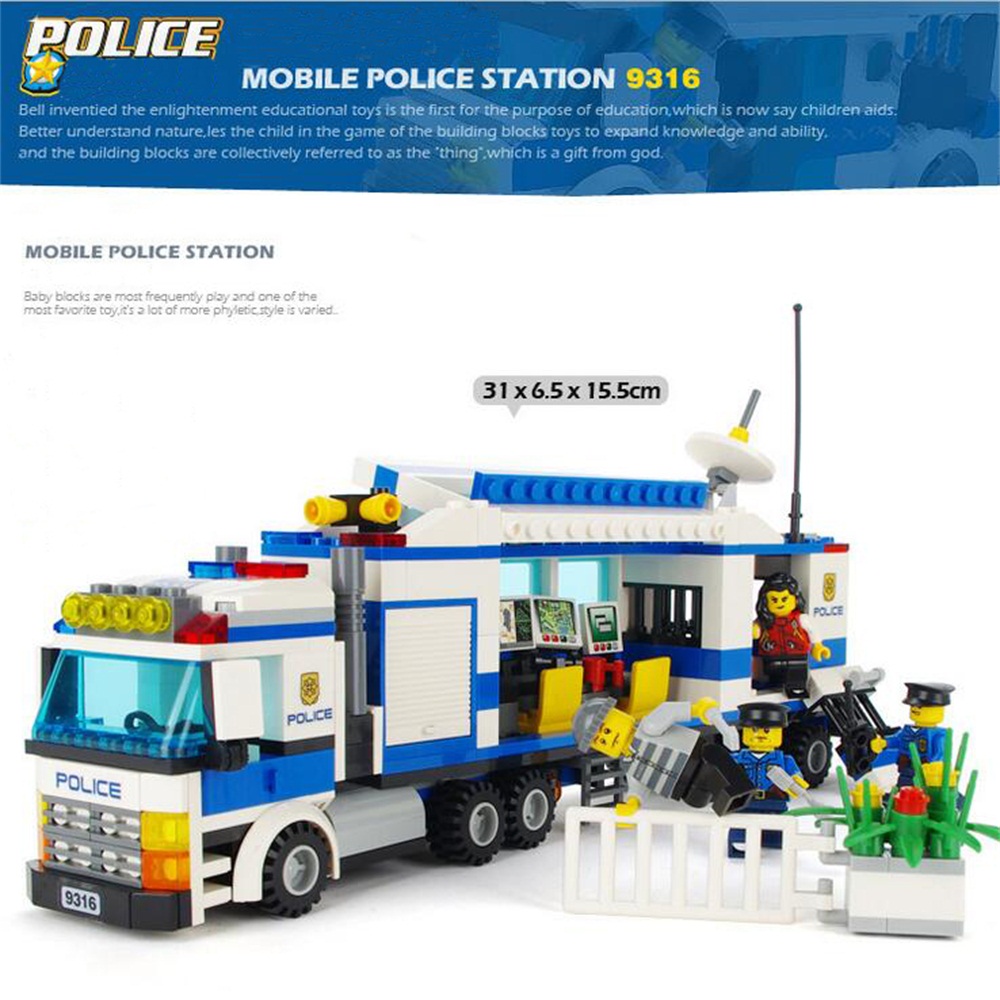 9316 Kids Adult Educational Toy Building Bricks Police Series Blocks Assembled Gift