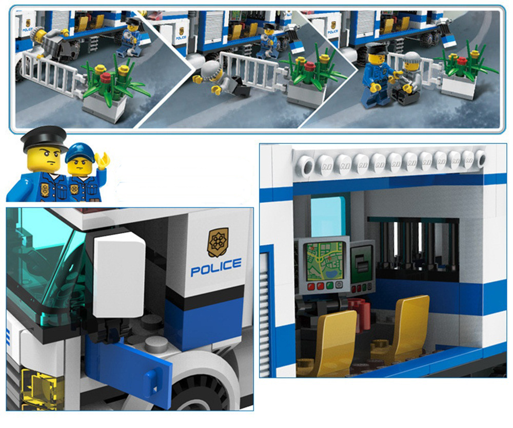9316 Kids Adult Educational Toy Building Bricks Police Series Blocks Assembled Gift