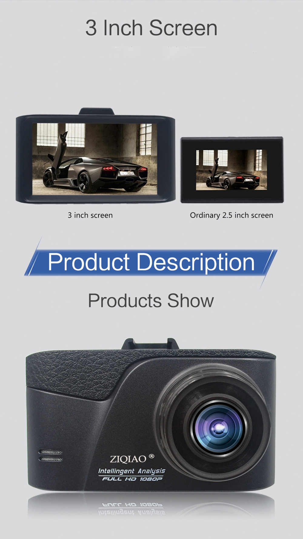 JL-611 High-speed Driving Recorder 170 Degrees Gold Wide-angle Car DVR Sports DV 3-inch Screen 1080P JL-611 High-speed Driving Recorder 170 Degrees Gold Wide-angle Car DVR Sports DV 3-inch Screen 1080P