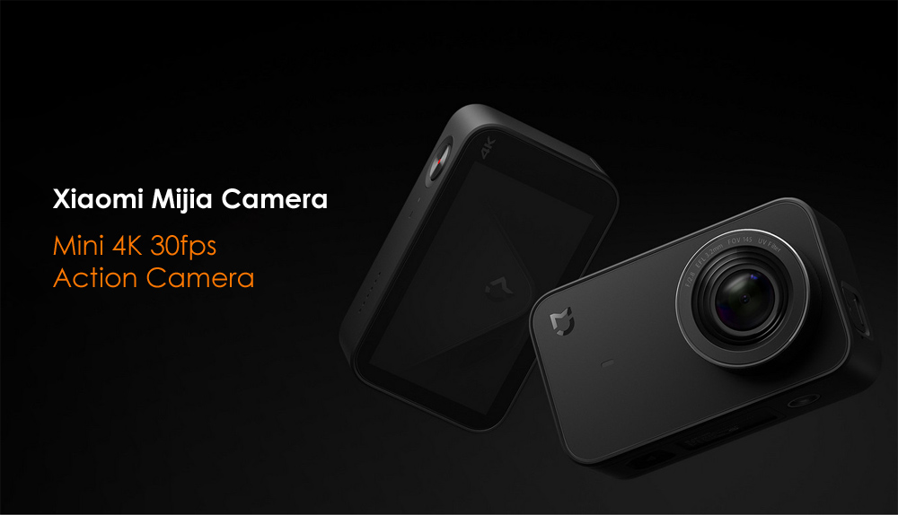Xiaomi Mijia Camera Mini 4K 30fps Action Camera 145 Degree Wide Angle Six-axis EIS with 2.4 inch Touch Screen 7 Glass Lens