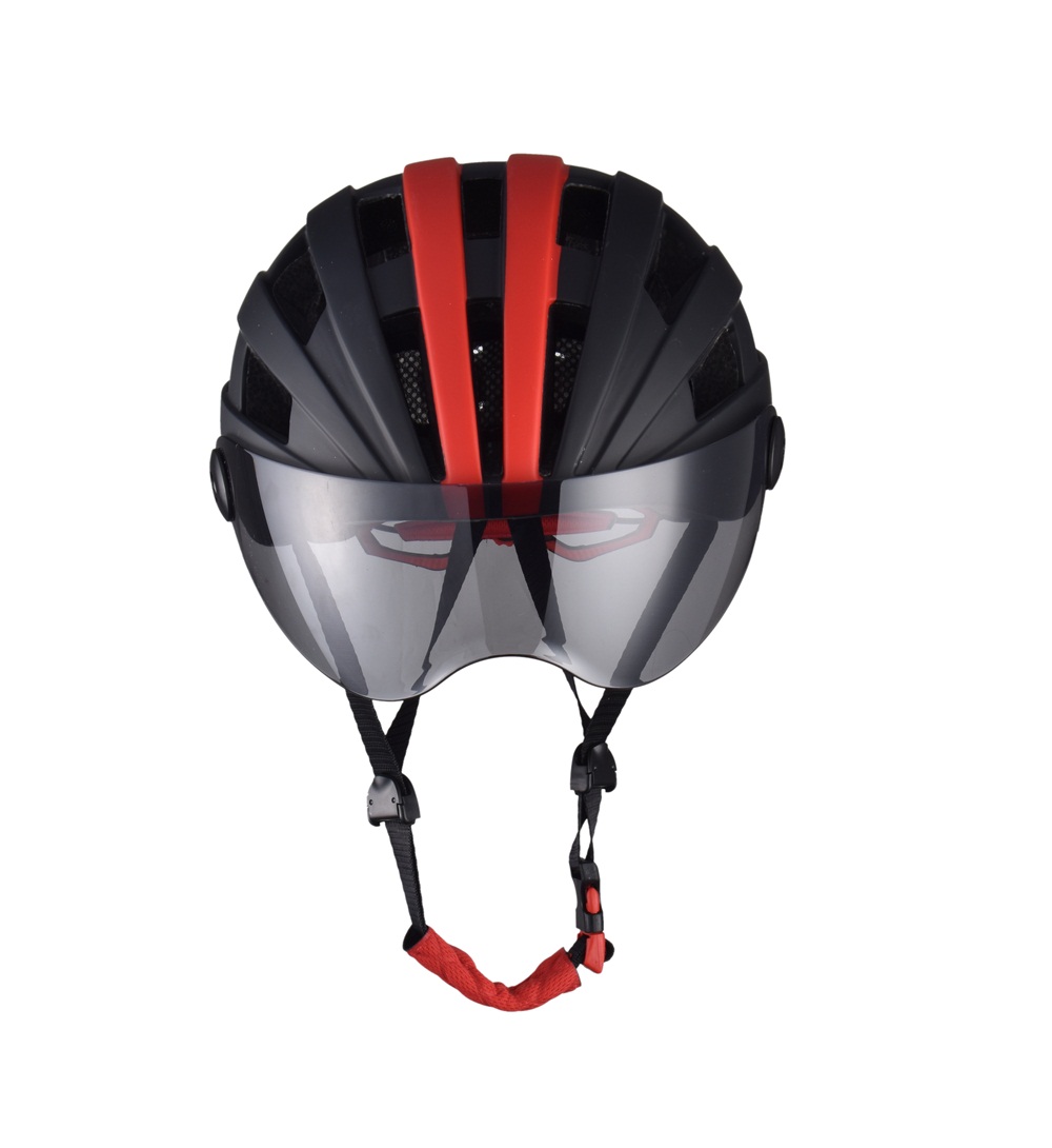 Luminous Bicycle Helmet Bike Cycling Adult Adjustable Unisex Safety with Visor Mirror Luminous Bicycle Helmet Bike Cycling Adult Adjustable Unisex Safety with Visor Mirror