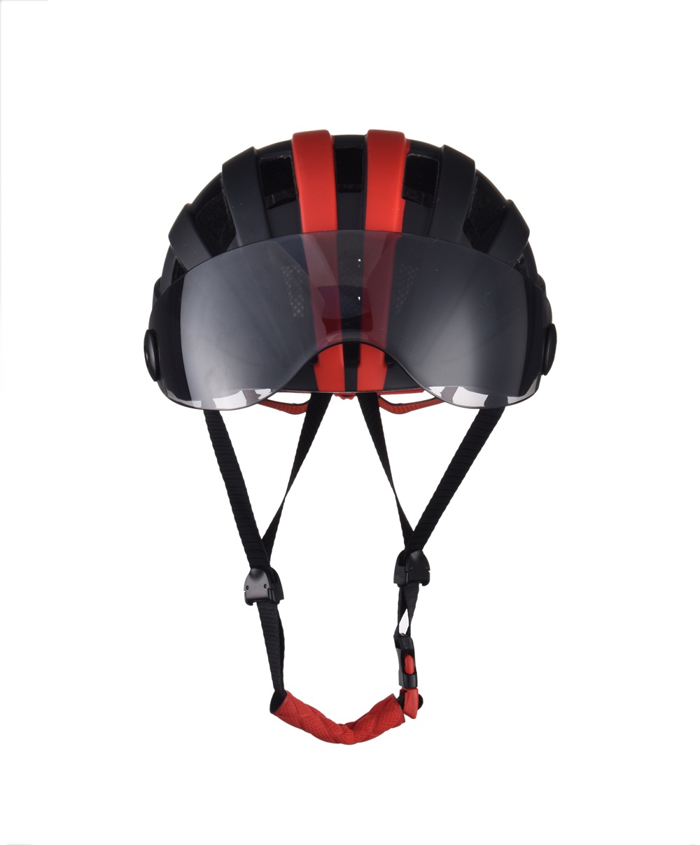 Luminous Bicycle Helmet Bike Cycling Adult Adjustable Unisex Safety with Visor Mirror Luminous Bicycle Helmet Bike Cycling Adult Adjustable Unisex Safety with Visor Mirror
