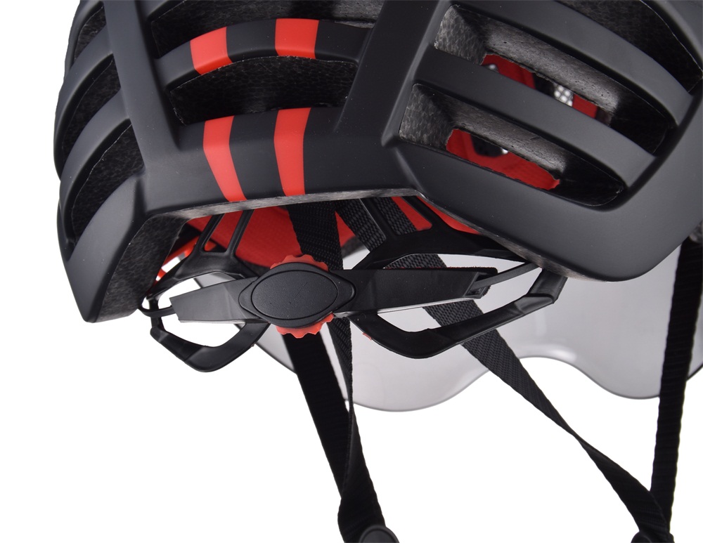 Luminous Bicycle Helmet Bike Cycling Adult Adjustable Unisex Safety with Visor Mirror Luminous Bicycle Helmet Bike Cycling Adult Adjustable Unisex Safety with Visor Mirror