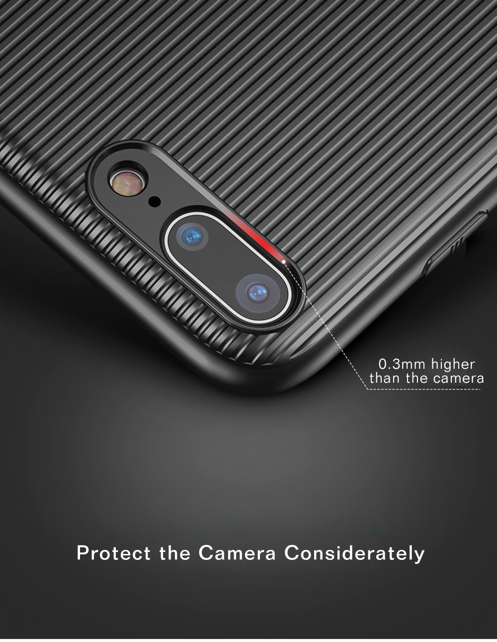 Baseus Audio Case Double IP Interfaces PC TPU for iPhone 7 Plus / 8 Plus 