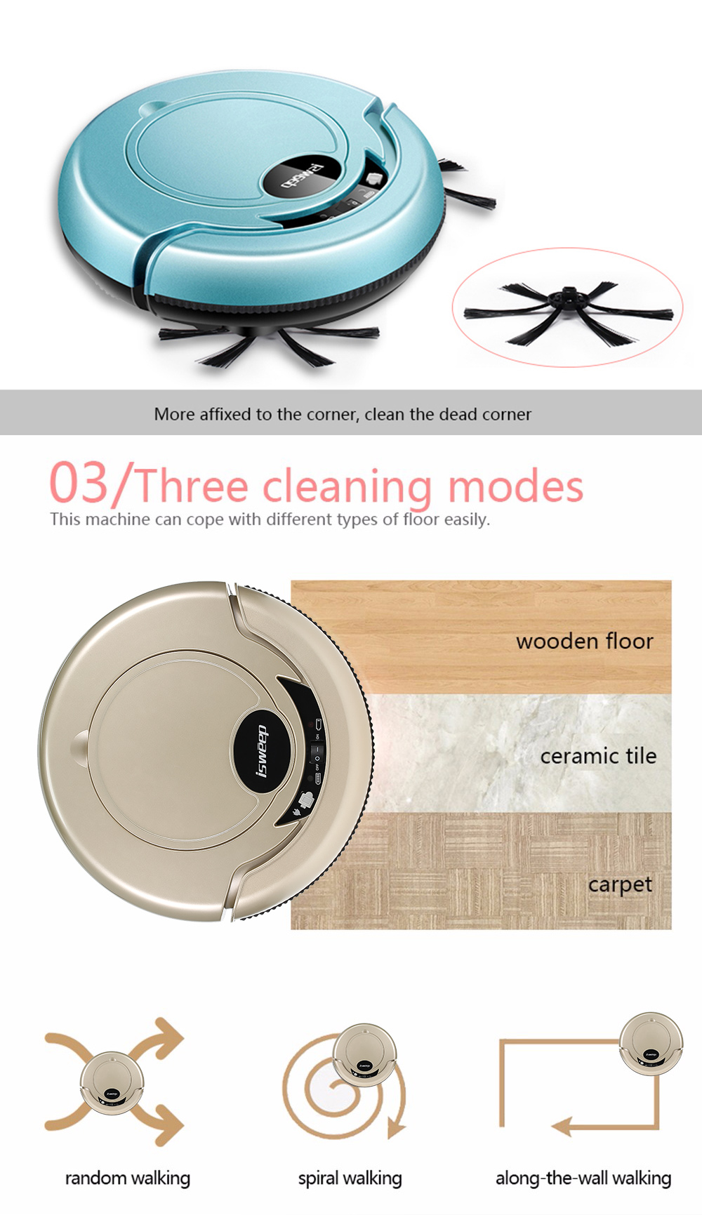 S320 Robotic Vacuum Cleaner with Mopping Cloth S320 Robotic Vacuum Cleaner with Mopping Cloth