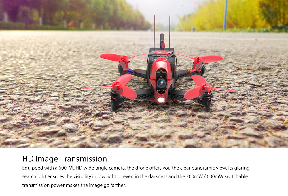 Walkera Rodeo 110 110mm Mini FPV Racing Drone RTF 5.8G 600TVL / 2.4GHz 7CH 6-axis Gyro / F3 FC Walkera Rodeo 110 110mm Mini FPV Racing Drone RTF 5.8G 600TVL / 2.4GHz 7CH 6-axis Gyro / F3 FC