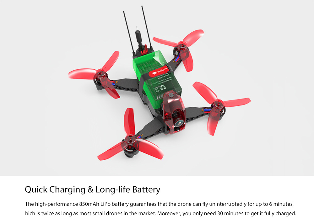 Walkera Rodeo 110 110mm Mini FPV Racing Drone RTF 5.8G 600TVL / 2.4GHz 7CH 6-axis Gyro / F3 FC Walkera Rodeo 110 110mm Mini FPV Racing Drone RTF 5.8G 600TVL / 2.4GHz 7CH 6-axis Gyro / F3 FC