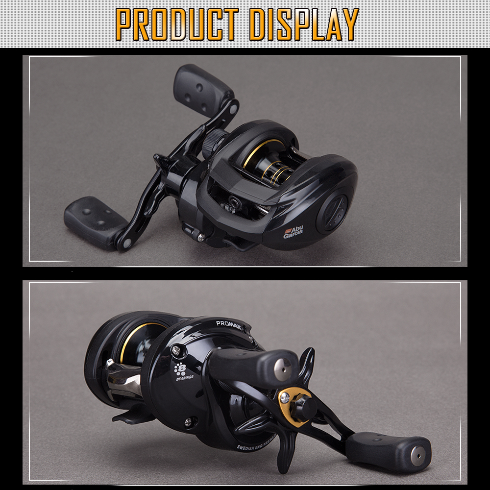 Abu Garcia PRO MAX3 Series High Speed 7+1 Ball Bearing Carbon Fiber Drag Left Hand Baitcast Fishing Reel Abu Garcia PRO MAX3 Series High Speed 7+1 Ball Bearing Carbon Fiber Drag Left Hand Baitcast Fishing Reel