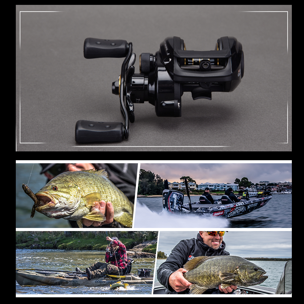 Abu Garcia PRO MAX3 Series High Speed 7+1 Ball Bearing Carbon Fiber Drag Left Hand Baitcast Fishing Reel Abu Garcia PRO MAX3 Series High Speed 7+1 Ball Bearing Carbon Fiber Drag Left Hand Baitcast Fishing Reel