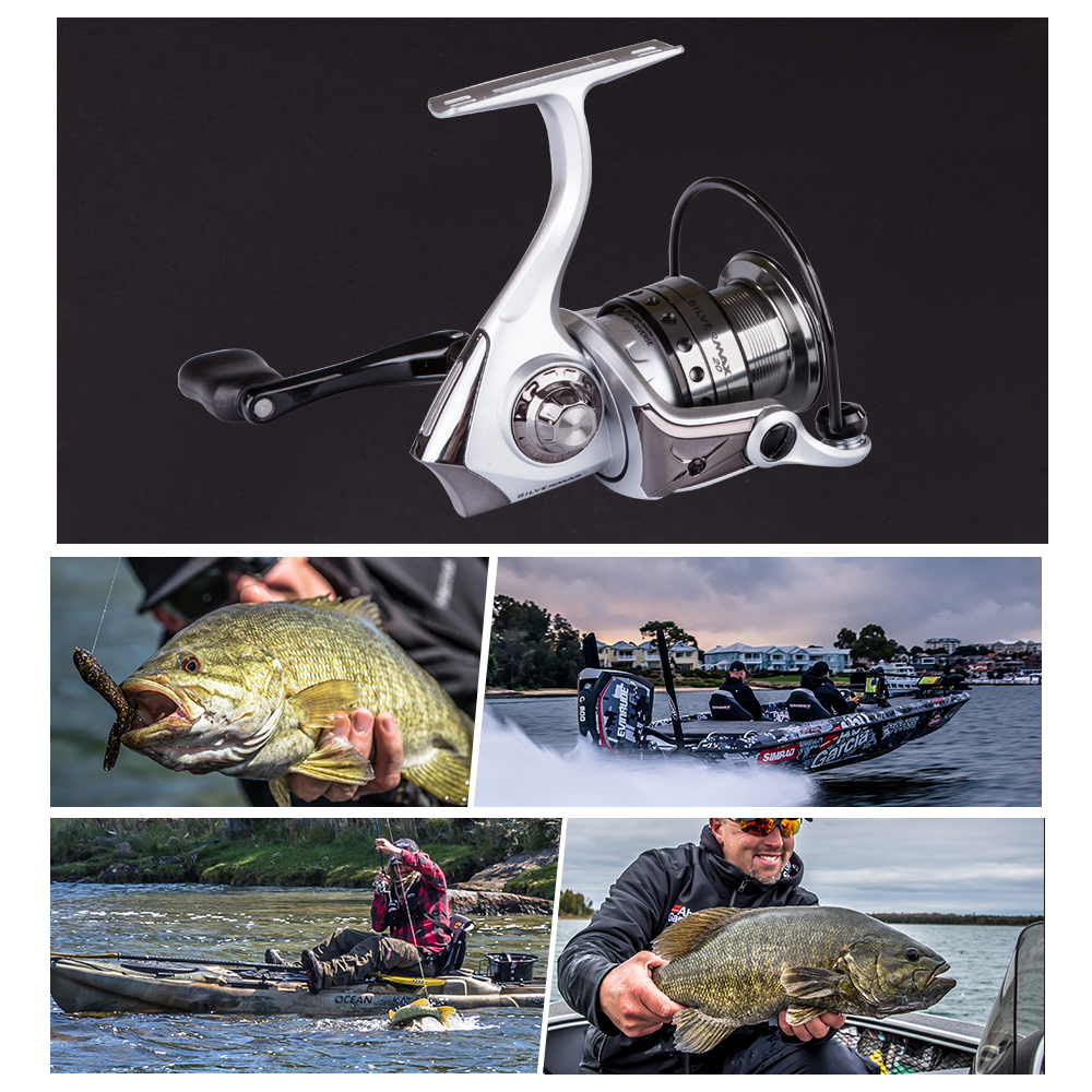 Abu Garcia Silver Max 500 High Value 5+1BB Ball Bearing Freshwater Spinning Fishing Reel Abu Garcia Silver Max 500 High Value 5+1BB Ball Bearing Freshwater Spinning Fishing Reel