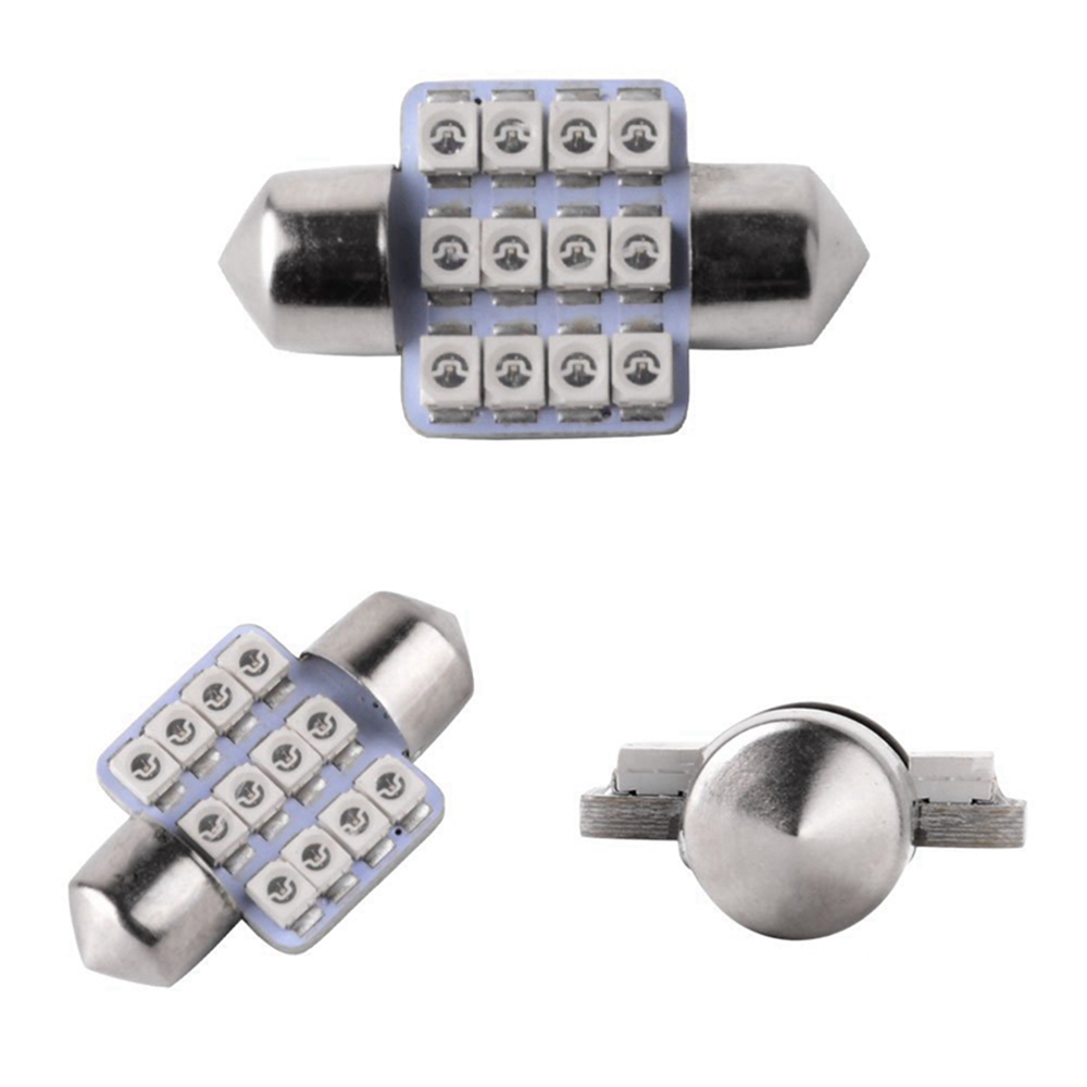 Sencart 2Pcs 12x2835SMD Festoon Car Map Dome LED Light DC 12V 31mm White/Blue Sencart 2Pcs 12x2835SMD Festoon Car Map Dome LED Light DC 12V 31mm White/Blue