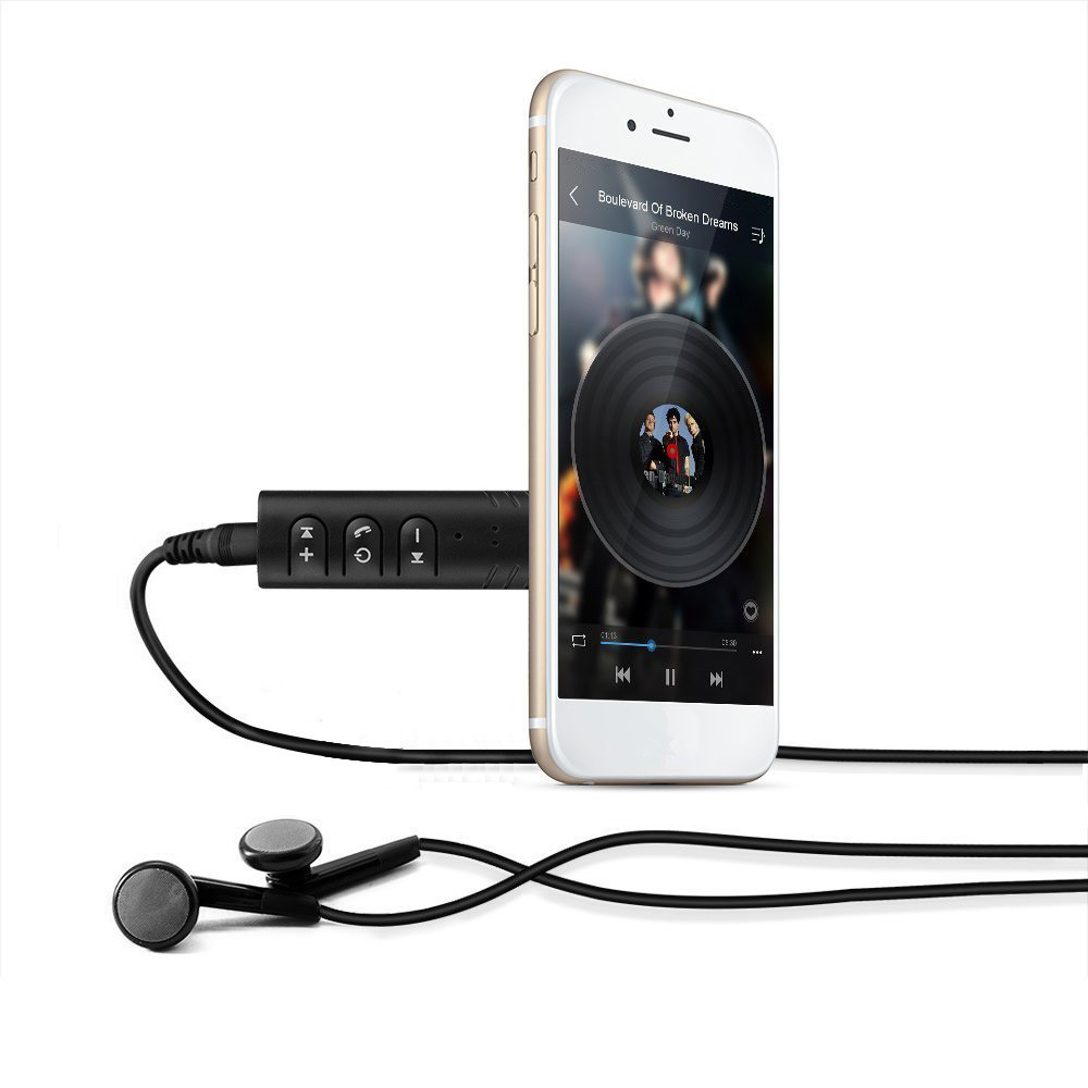 Mic for Stereos Phone MP3 Mini Wireless Bluetooth Handfree 3.5mm Streaming Wireless Auto AUX Audio Adapter