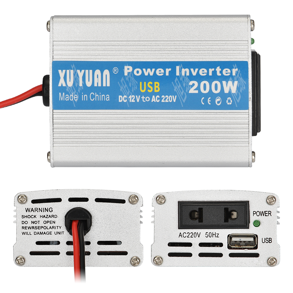 Xuyuan 12V to 220V 200W Car On Board Inverter Converter Xuyuan 12V to 220V 200W Car On Board Inverter Converter