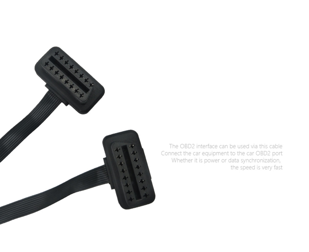 OBDII Extension Cables Right Angle OBD II 2 16PIN Y Splitter Cable 1 Male to 2 Female OBDII Extension Cables Right Angle OBD II 2 16PIN Y Splitter Cable 1 Male to 2 Female