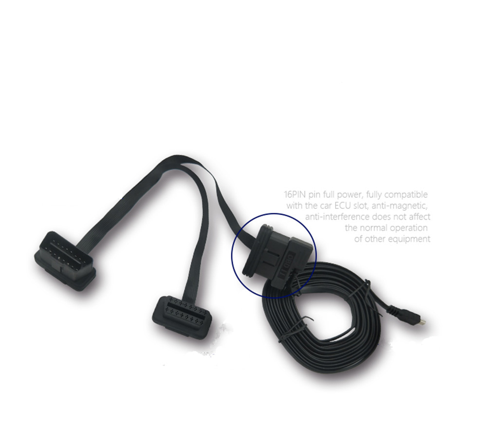 OBDII Extension Cables Right Angle OBD II 2 16PIN Y Splitter Cable 1 Male to 2 Female OBDII Extension Cables Right Angle OBD II 2 16PIN Y Splitter Cable 1 Male to 2 Female