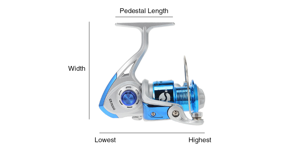 CS Series 8 Ball Bearings Spinning Fishing Reel CS Series 8 Ball Bearings Spinning Fishing Reel