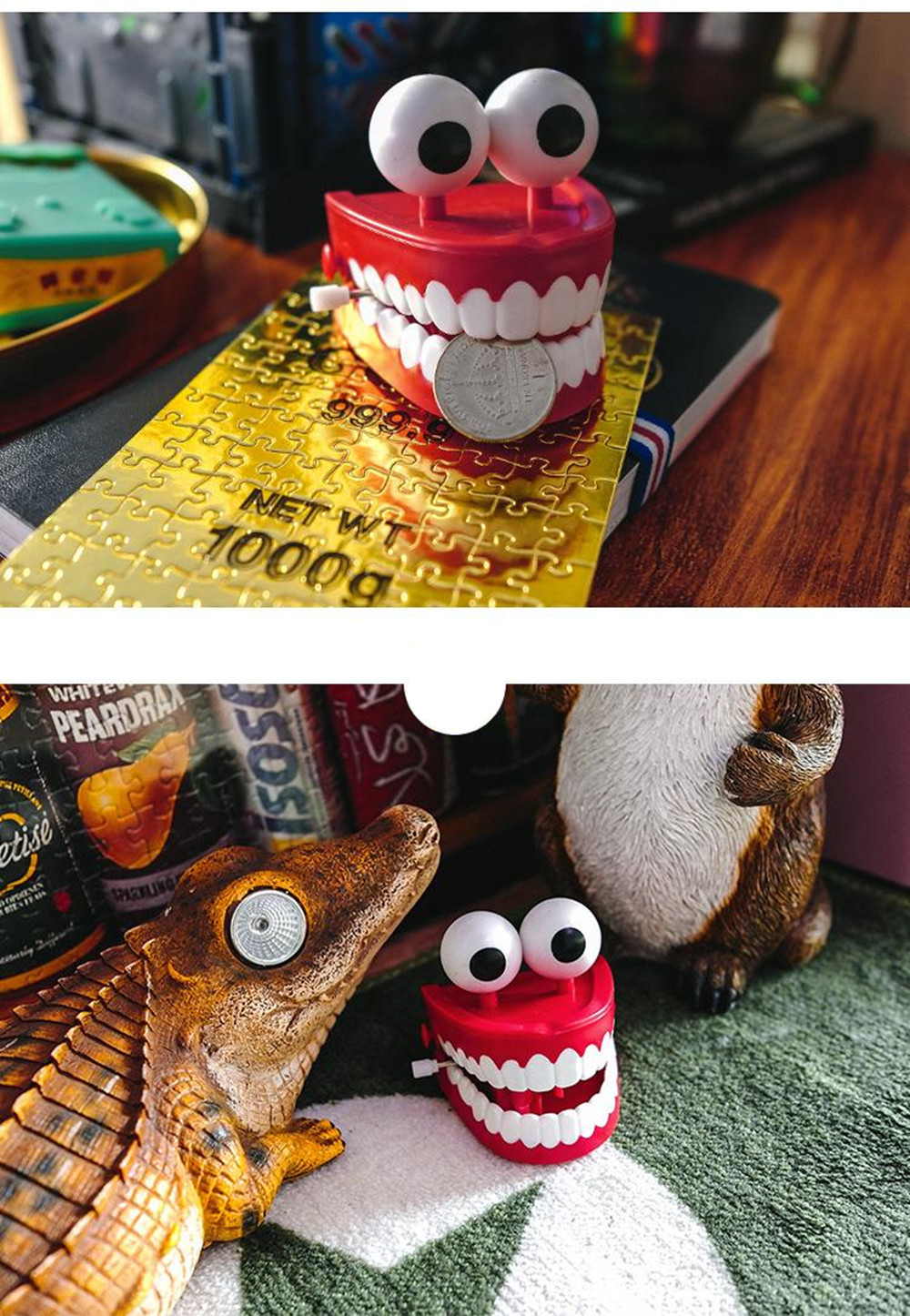 Funny Big Tooth Clockwork Toy Cute Flashing Teeth Bite Finger Novelty Jokes Toys Funny Big Tooth Clockwork Toy Cute Flashing Teeth Bite Finger Novelty Jokes Toys