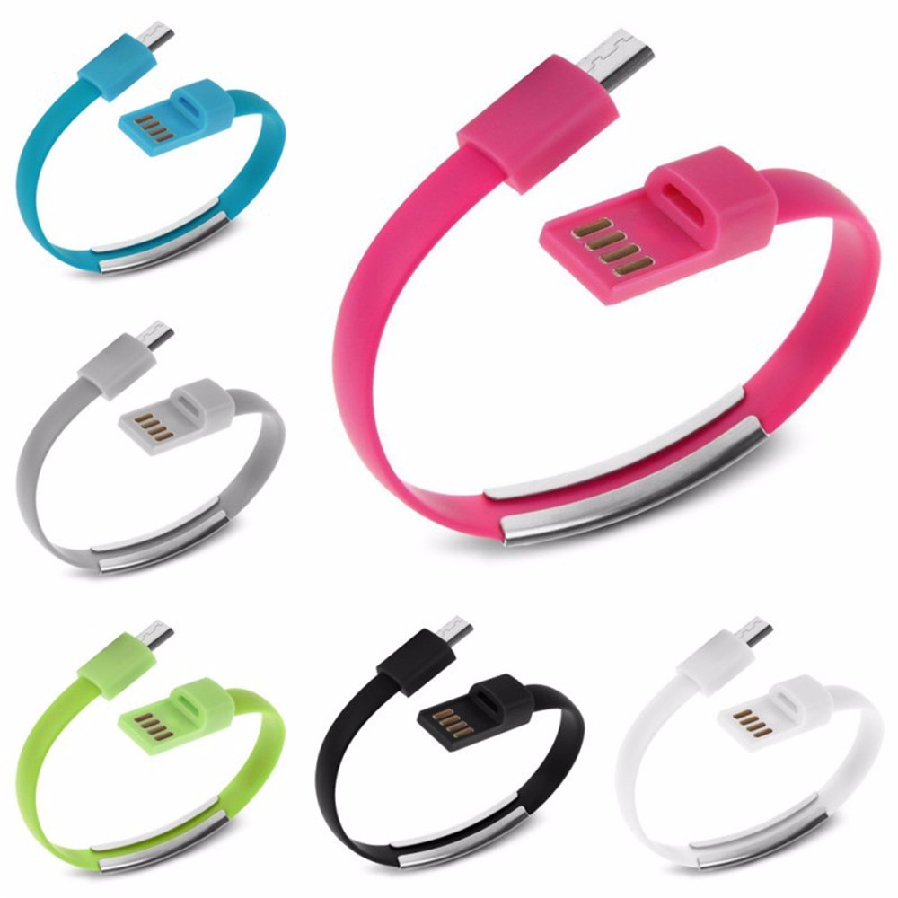 Colorful Mini Micro USB Bracelet Charger Data Charging Cable Sync Cord Android Phone Portable Bracelet Colorful Mini Micro USB Bracelet Charger Data Charging Cable Sync Cord Android Phone Portable Bracelet