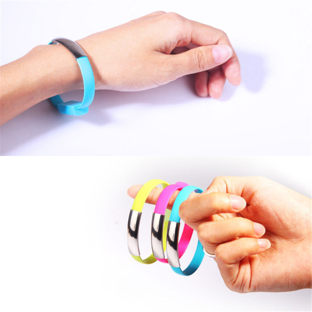 Colorful Mini Micro USB Bracelet Charger Data Charging Cable Sync Cord Android Phone Portable Bracelet Colorful Mini Micro USB Bracelet Charger Data Charging Cable Sync Cord Android Phone Portable Bracelet