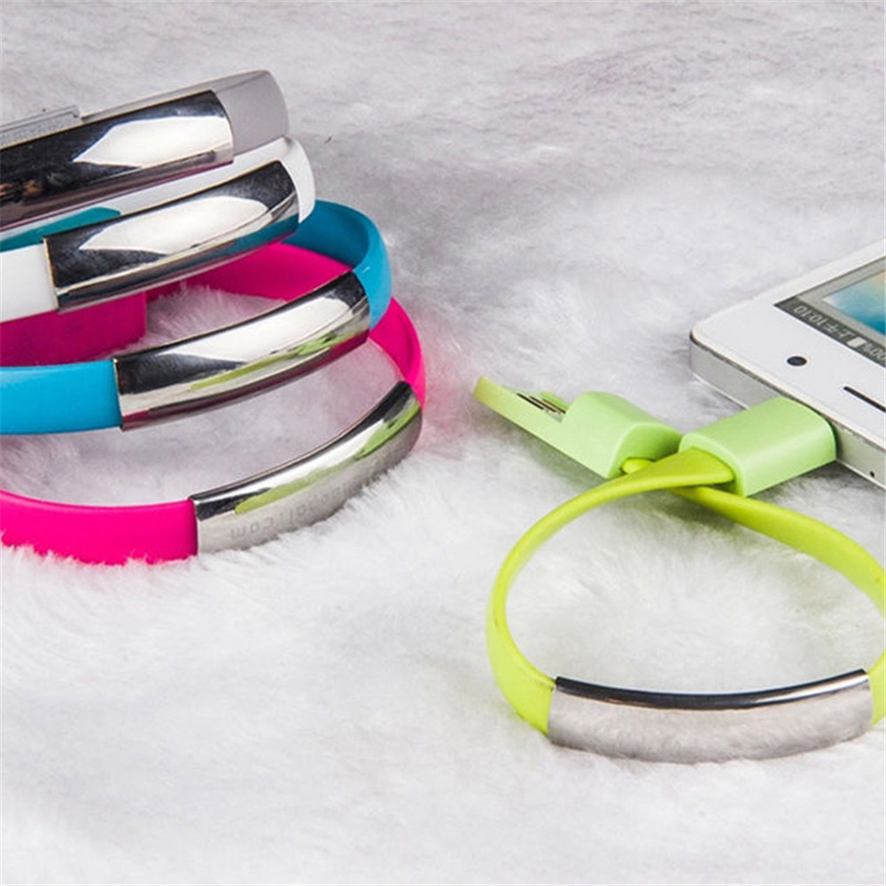 Colorful Mini Micro USB Bracelet Charger Data Charging Cable Sync Cord Android Phone Portable Bracelet Colorful Mini Micro USB Bracelet Charger Data Charging Cable Sync Cord Android Phone Portable Bracelet