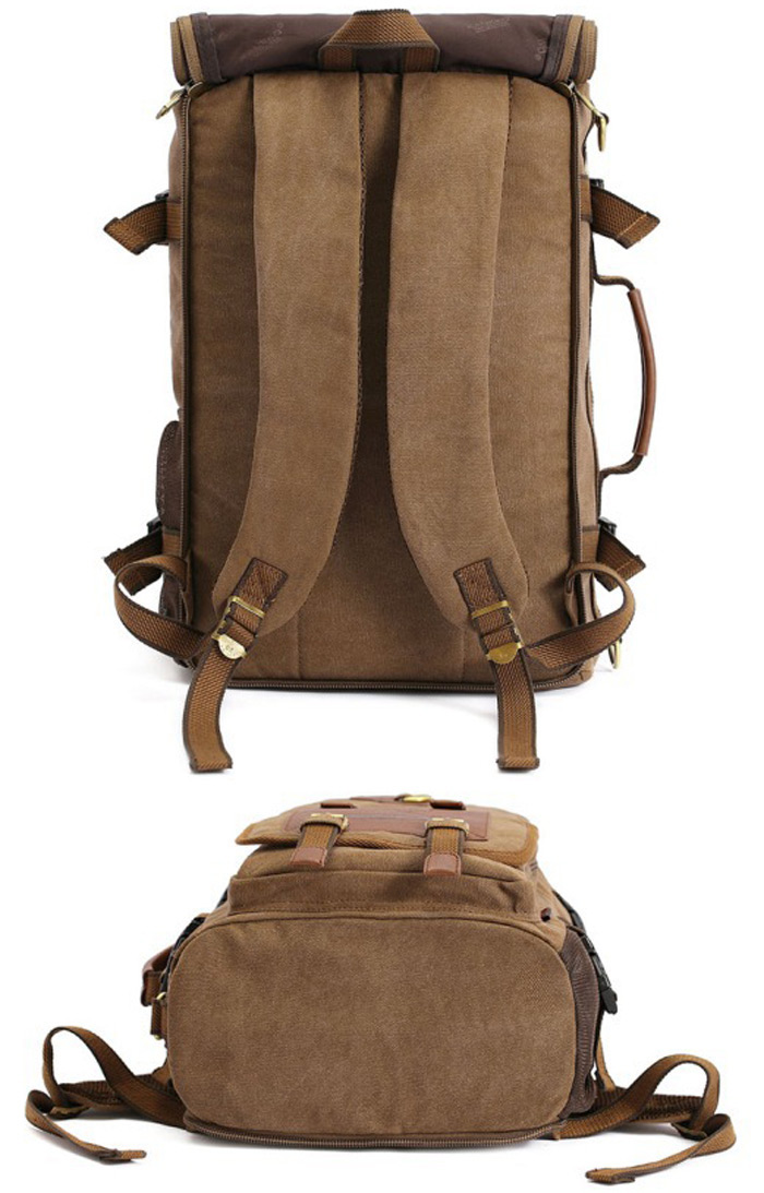 KAUKKO FH05 22L Multi-function Canvas Backpack for Men