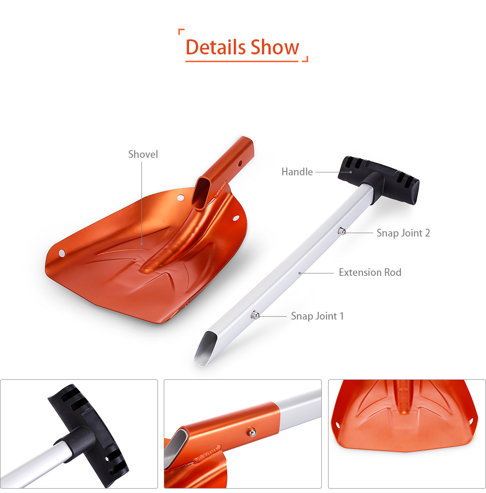 LS - 504 Off Road Foldable Shovel Aluminum Handle Snow Tool for Outdoor Hiking Gardening Camping LS - 504 Off Road Foldable Shovel Aluminum Handle Snow Tool for Outdoor Hiking Gardening Camping