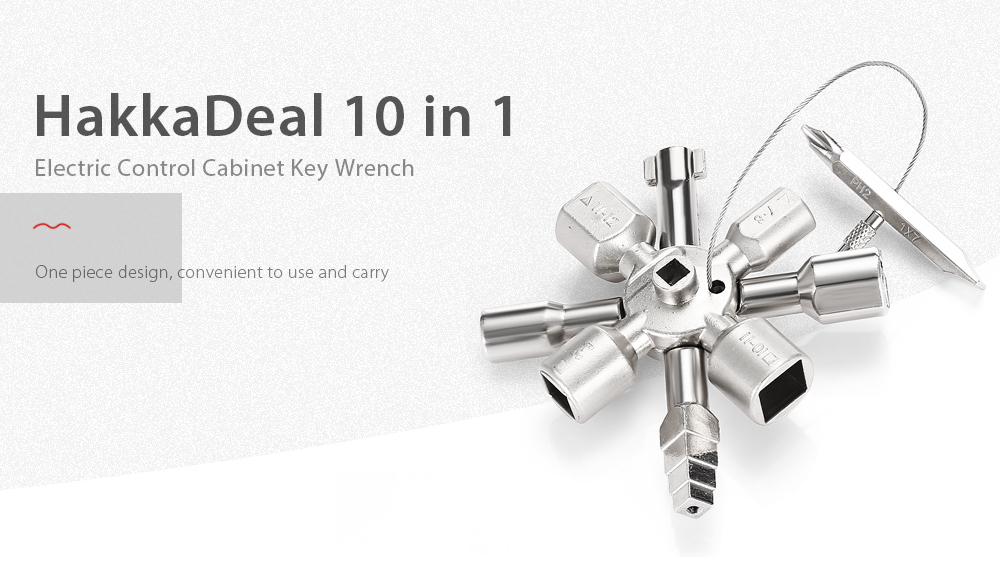 HakkaDeal 10 in 1 Electric Control Cabinet Cross Triangle Key Wrench HakkaDeal 10 in 1 Electric Control Cabinet Cross Triangle Key Wrench