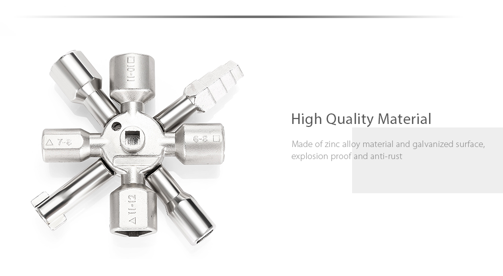 HakkaDeal 10 in 1 Electric Control Cabinet Cross Triangle Key Wrench HakkaDeal 10 in 1 Electric Control Cabinet Cross Triangle Key Wrench