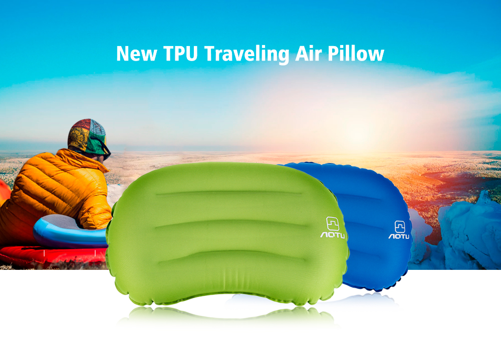 AOTU AT9022 Outdoor Inflatable Travel Camping Portable Ultralight Air Pillow for Neck Support AOTU AT9022 Outdoor Inflatable Travel Camping Portable Ultralight Air Pillow for Neck Support