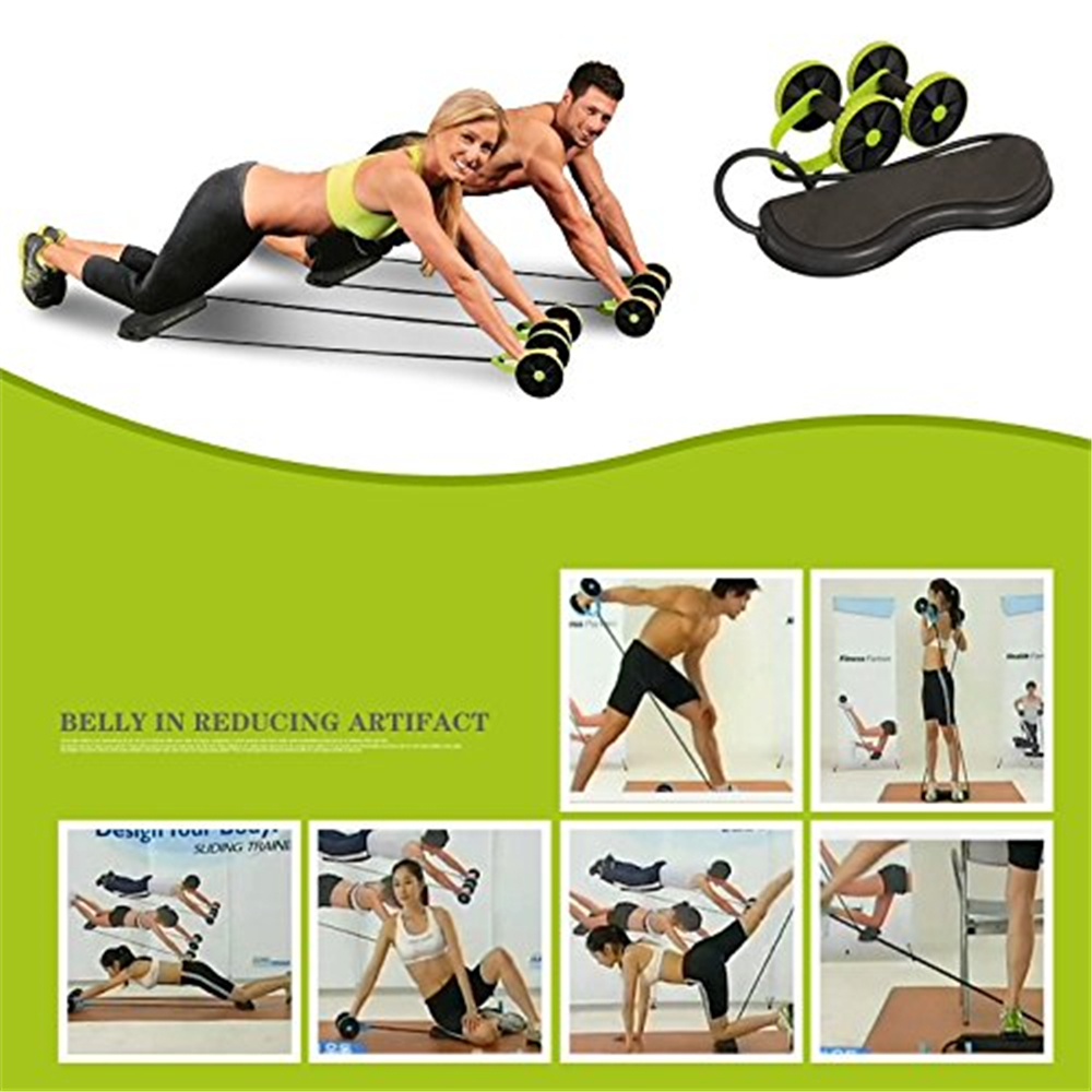 Belly Muscle Fitness Round Wheel Mute Tension Rope Belly Muscle Fitness Round Wheel Mute Tension Rope