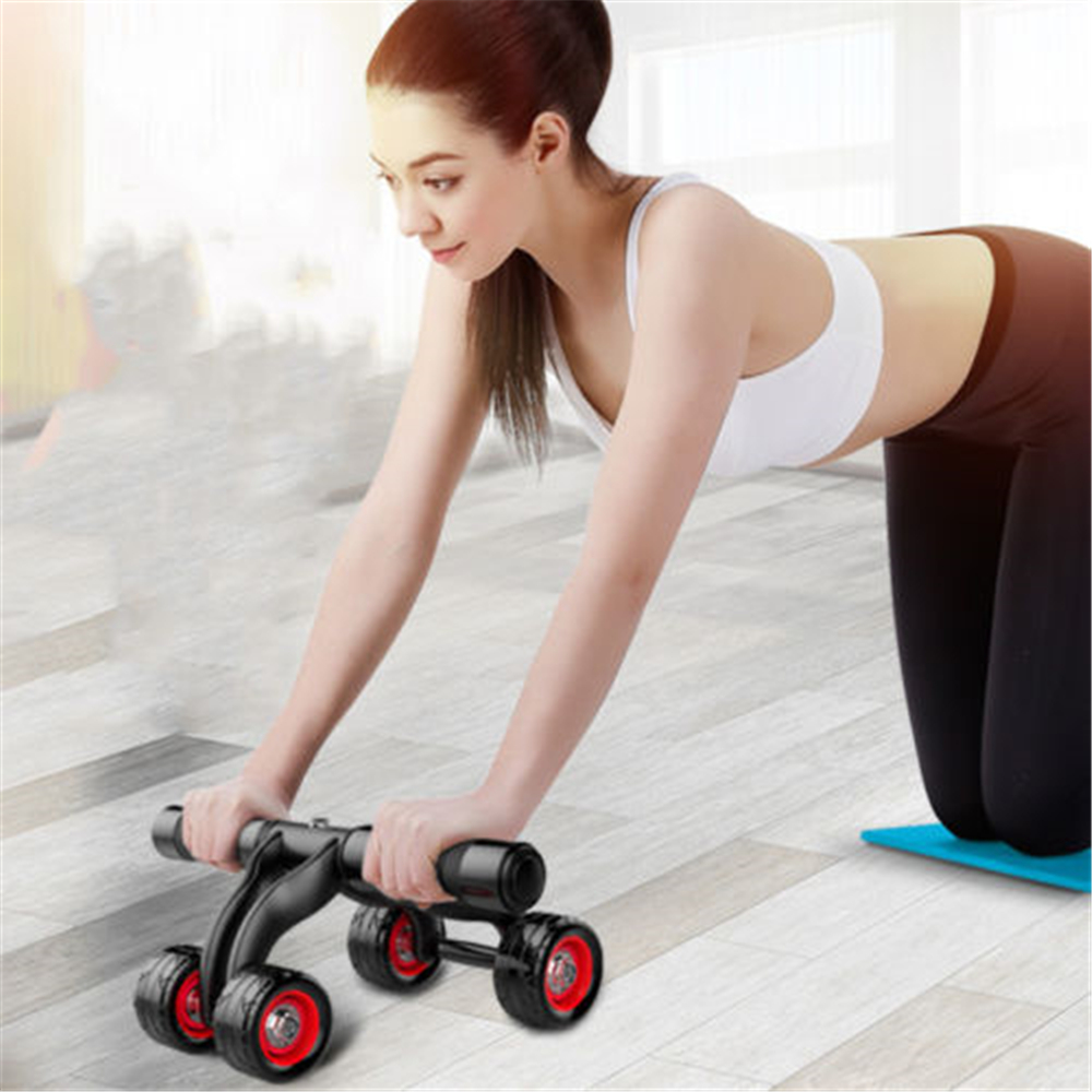 Exercise Wheel Professional 4 Wheels AB Roller Abdomen Round Fitness Exercise Wheel Professional 4 Wheels AB Roller Abdomen Round Fitness