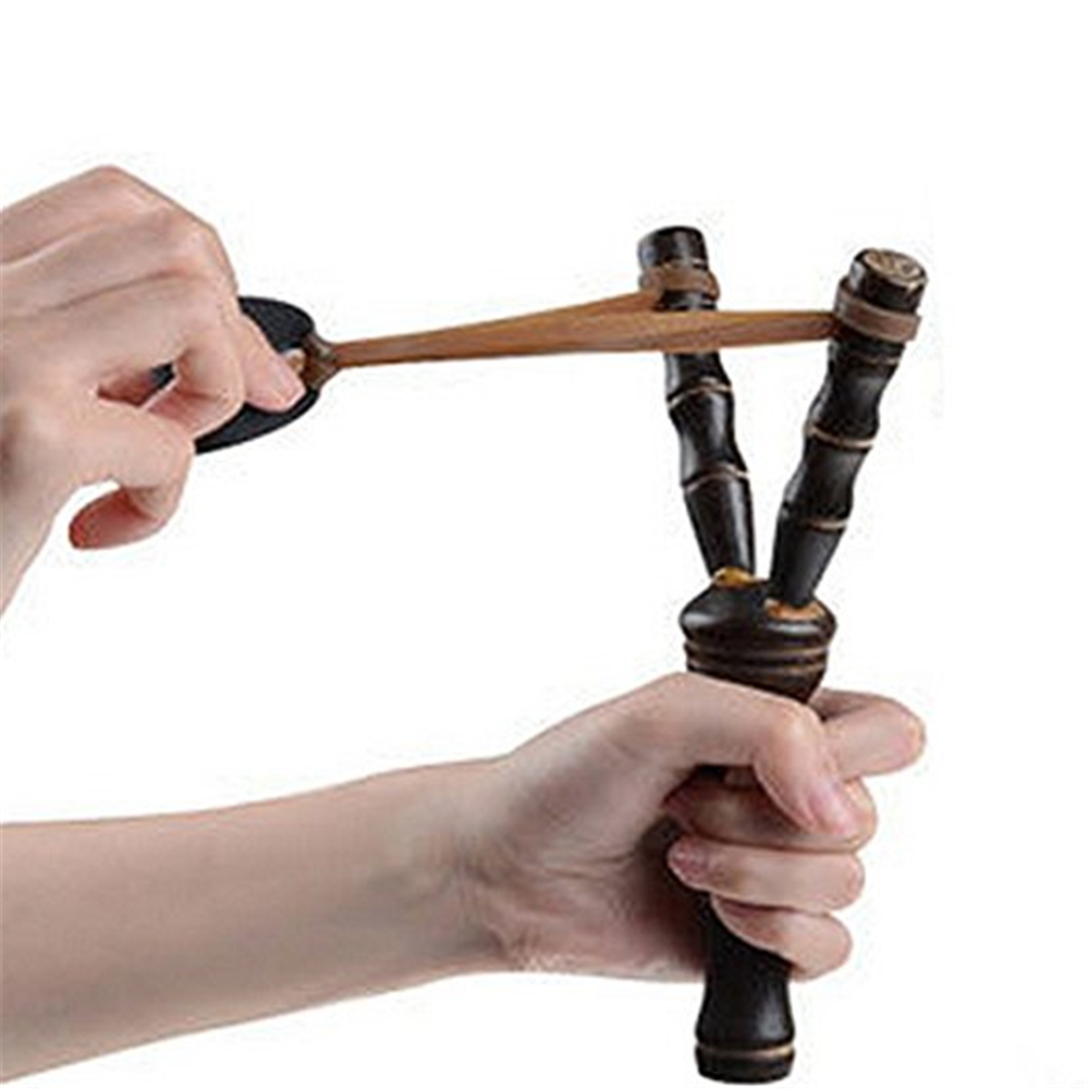 Bamboo Style Wood Sling Shot Wooden Toys Slingshot Catapult Hunting Bamboo Style Wood Sling Shot Wooden Toys Slingshot Catapult Hunting