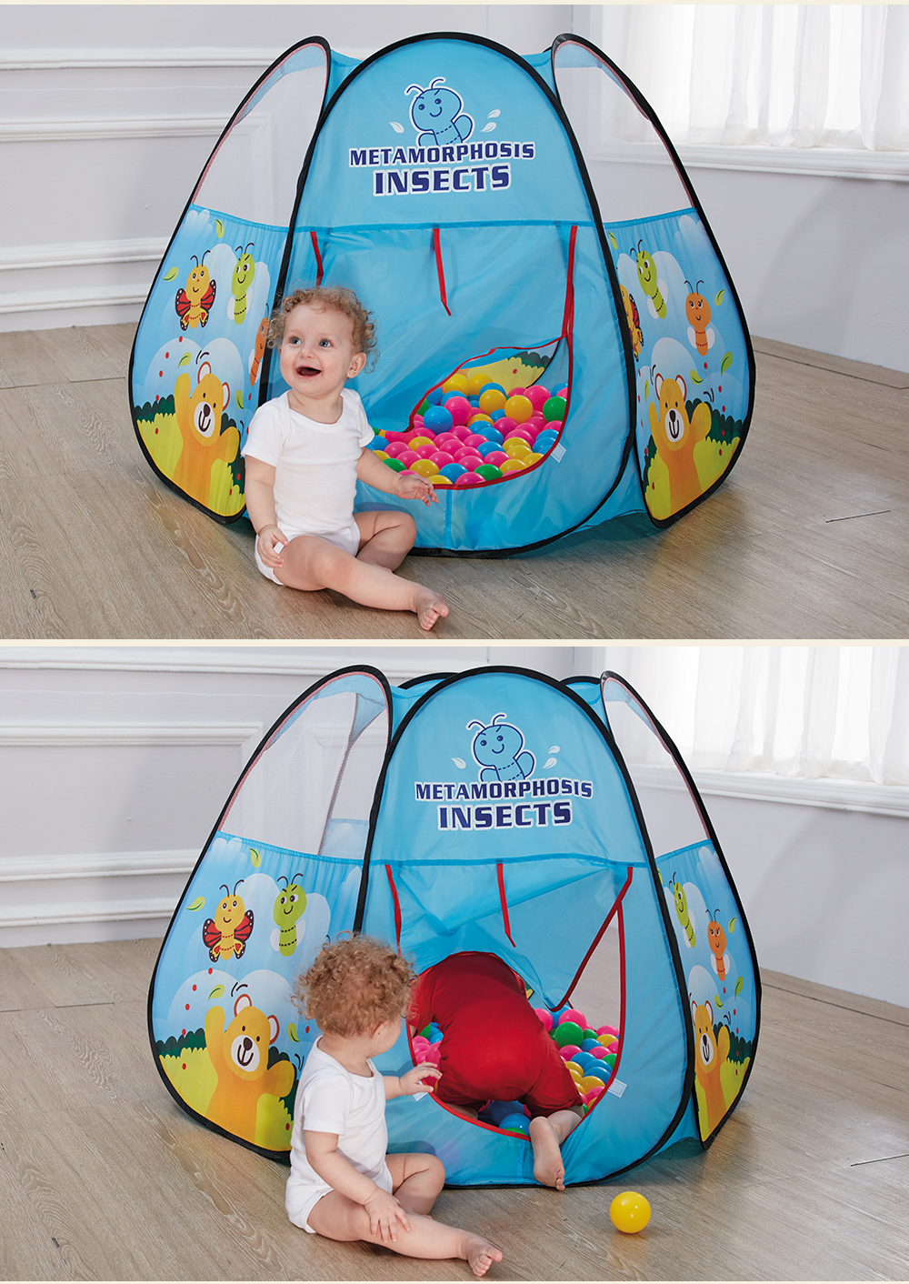 NuKied Children Cartoon Honeybee Pattern Tents NuKied Children Cartoon Honeybee Pattern Tents