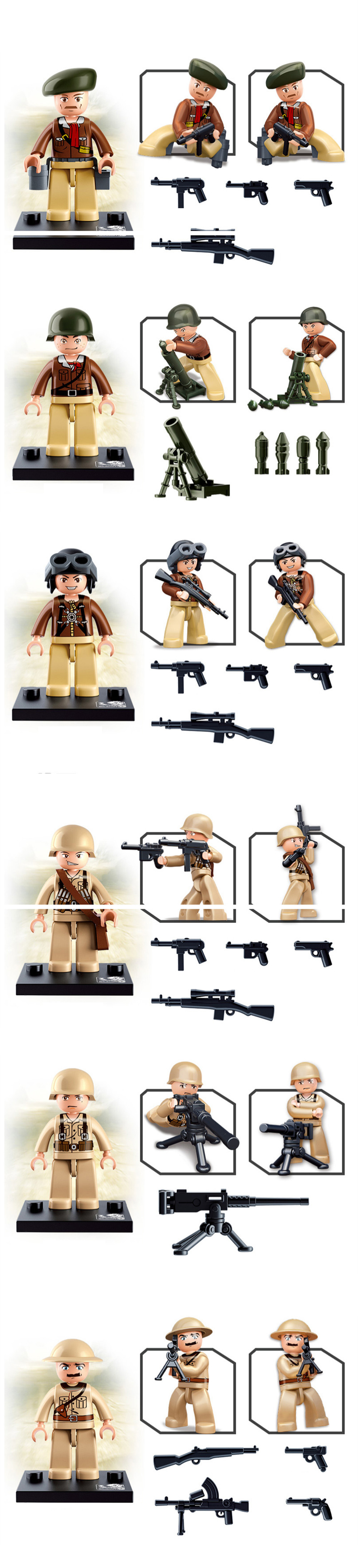 Sluban Building Blocks Educational Kids Toy Army Set 1PC Sluban Building Blocks Educational Kids Toy Army Set 1PC