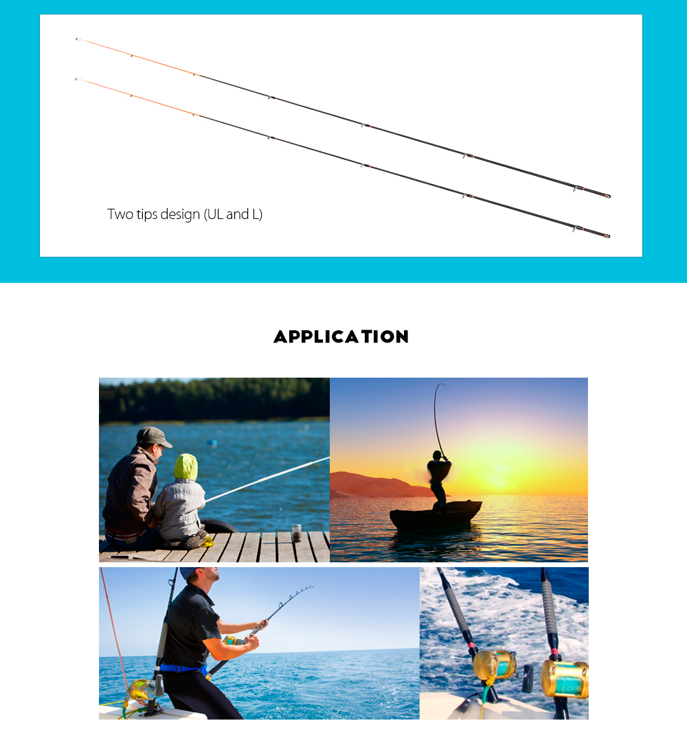TSURINOYA 1.8M 2 Section Carbon Fiber Fly Fishing Rod Fish Tackle TSURINOYA 1.8M 2 Section Carbon Fiber Fly Fishing Rod Fish Tackle