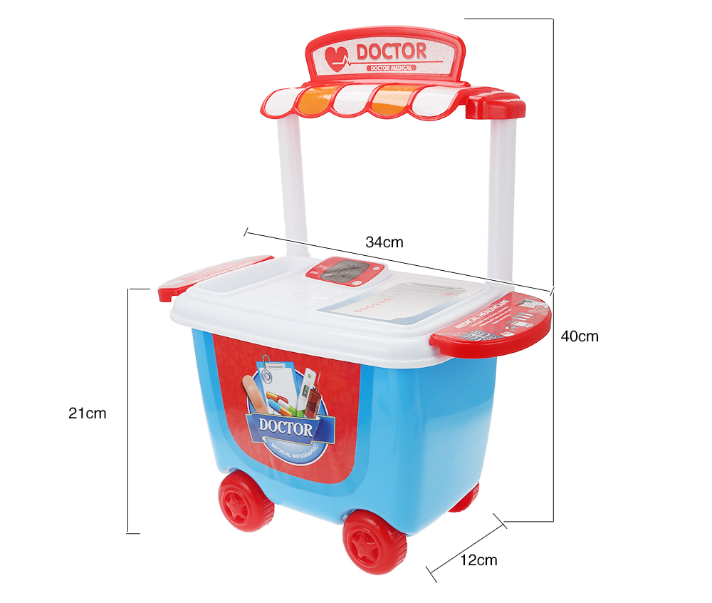 Kids Pretend Play Doctor Game Education Toy Plastic Suitcase Kit Kids Pretend Play Doctor Game Education Toy Plastic Suitcase Kit